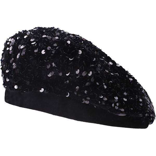 MINGSEECESS Women Bling Sequin French Beret Summer Hats Full  display picture 1