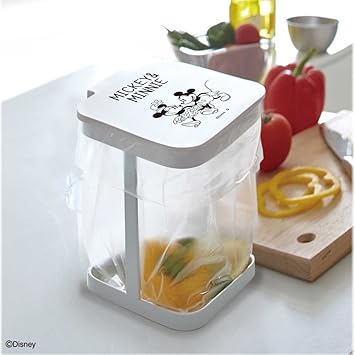 Amazon ディズニー 三角コーナー ふた付き ゴミ箱 生ごみスタンド