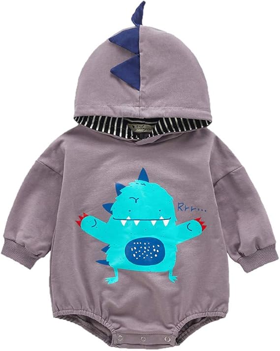 Amazon Co Jp ベビーパーカー ロンパース ベビートレーナー スウェット ベビー服 カバーオール 長袖 フード付 ジャンプスーツ 男の子 女の子 ベビー パーカー 赤ちゃん 動物柄 秋冬 66 73 80 90 100 服 ファッション小物