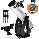 Celestron StarSense Explorer 8" Dobsonian Telescope with Smartphone App | Large 8" Aperture, Deep-Sky &amp; Planet Viewing, StarSense Smartphone Navigation, Manual Dobsonian Mount, Smooth PointandObserve