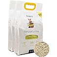 Furberry Natural Soy Litter, Tofu Cat Litter - Clumping, Flushable, Ultra Absorbent and Fast Drying - Zero Dust, Low Tracking - Unscented, 2 Pack