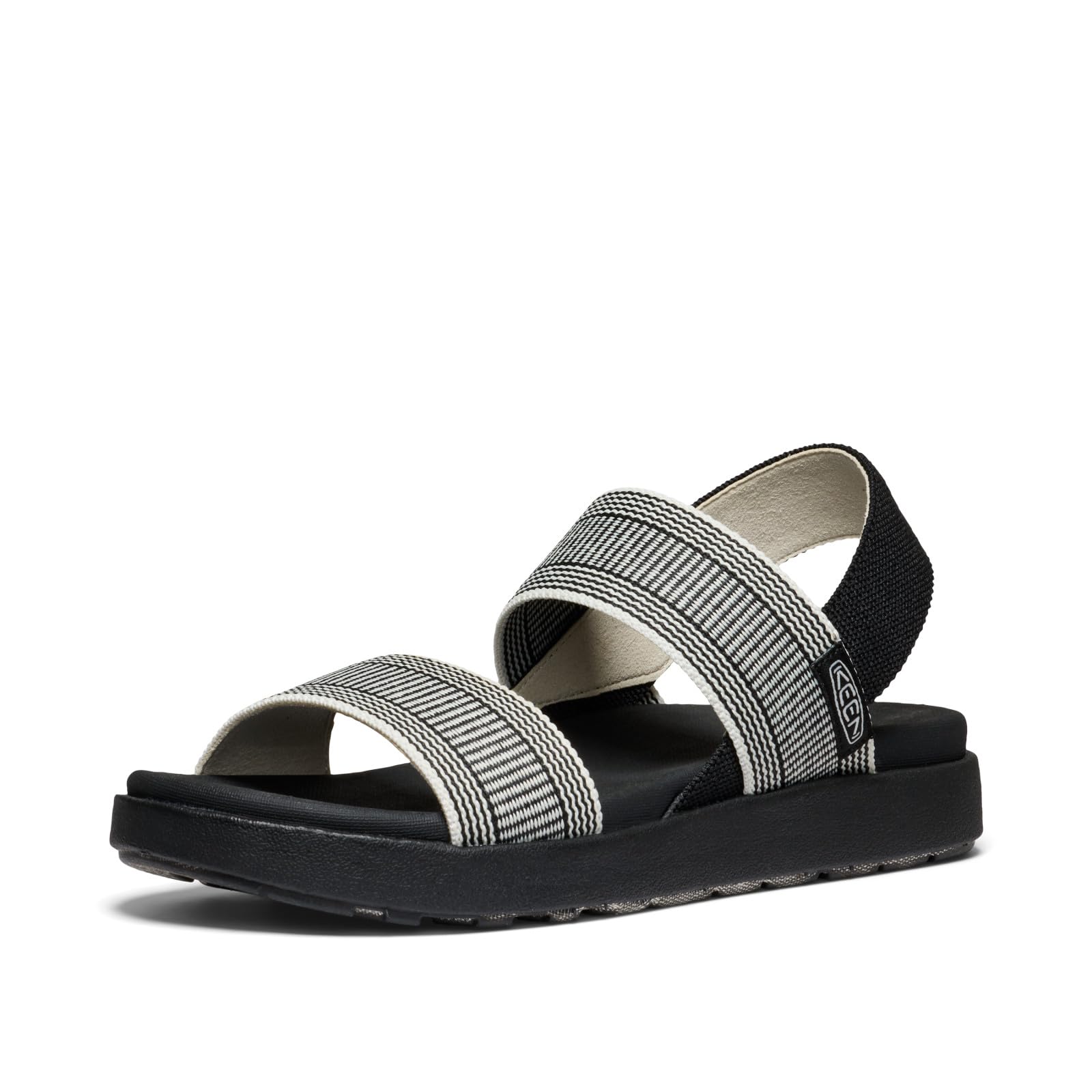 KEEN Women's Elle Backstrap Casual Platform Open Toe Wedge Sandals, Black/Star White, 5.5 Image KEEN Women's Elle Backstrap Casual Platform Open Toe Wedge Sandals, Black/Star White, 5.5 Image