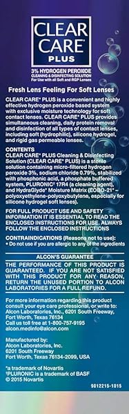CLEAR CARE PLUS CLEANING SOLUTION WITH LENS CASE, TWIN PACK, MULTI, 12 OZ, PACK OF 2