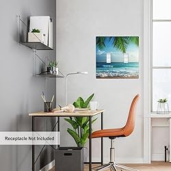 Pznen Beach 2-Gang Wall Plate Dual Switch Faceplate