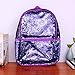 Flip Sequin Backpack for Girls Kids Kindergarten Elementary Middle School Bookbag Travel Bag Cute Glitter Sparkly Book Bags Back Pack Traveling Daypack (Purple)