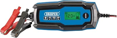 Draper 53489 6V/12V Smart Charger and Battery Maintainer 4A