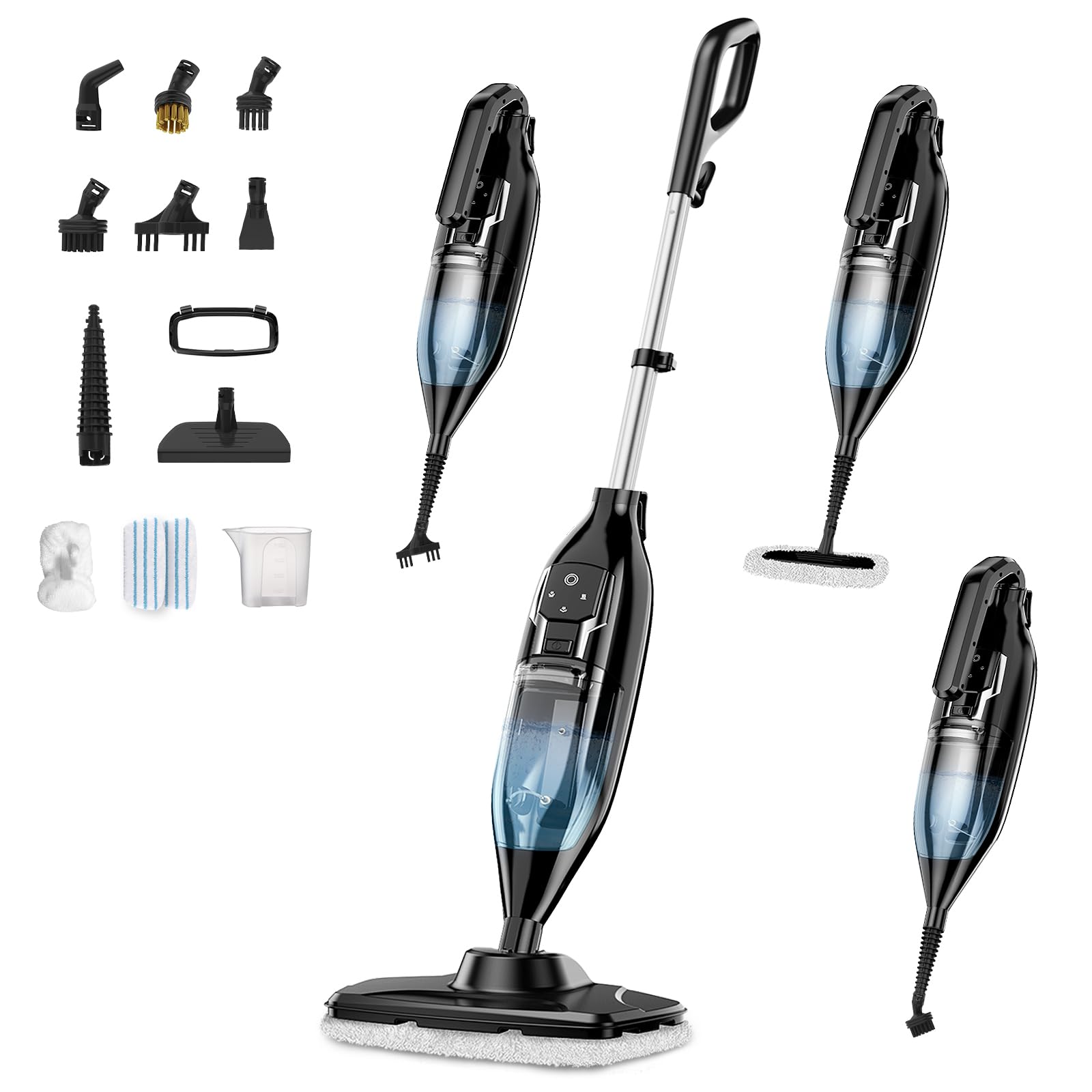 Photo 1 of Steam Mop, 12-in-1 Powerful Handheld Steam Cleaner Detachable Steam Mops for Floor Cleaning, 550ML Removable Tank, 23FT Power Cable, MultiPurpose Steamer for Hardwood, Tile, Grout, Furniture