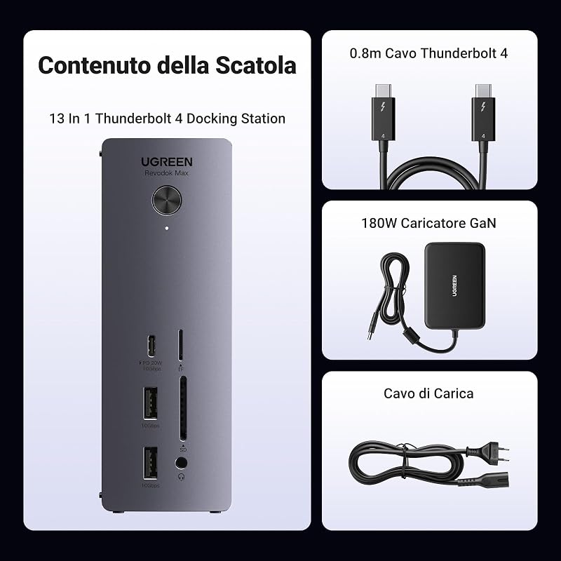 Revodok Max 213 Docking Station Thunderbolt 4 Doppio Display