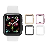 Tranesca 4 Pack 42mm Case with Built-in HD Clear