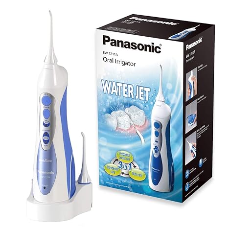 Panasonic Munddusche EW1211 (mobil, kabellos und aufladbar, elektrisch) blau/weiß