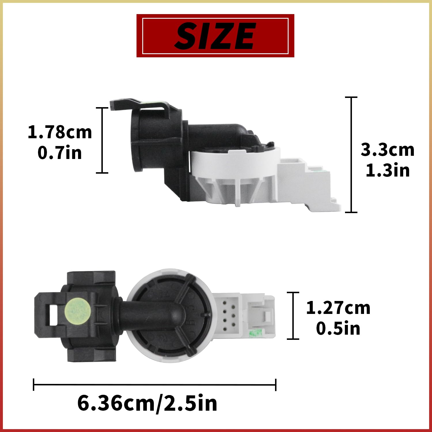 A00055408 Dishwasher Pressure Control Sensor Switch Replacement Part Compatible with Frigidaire Electrolux Dishwashers Replaces for A00055401 A00055406