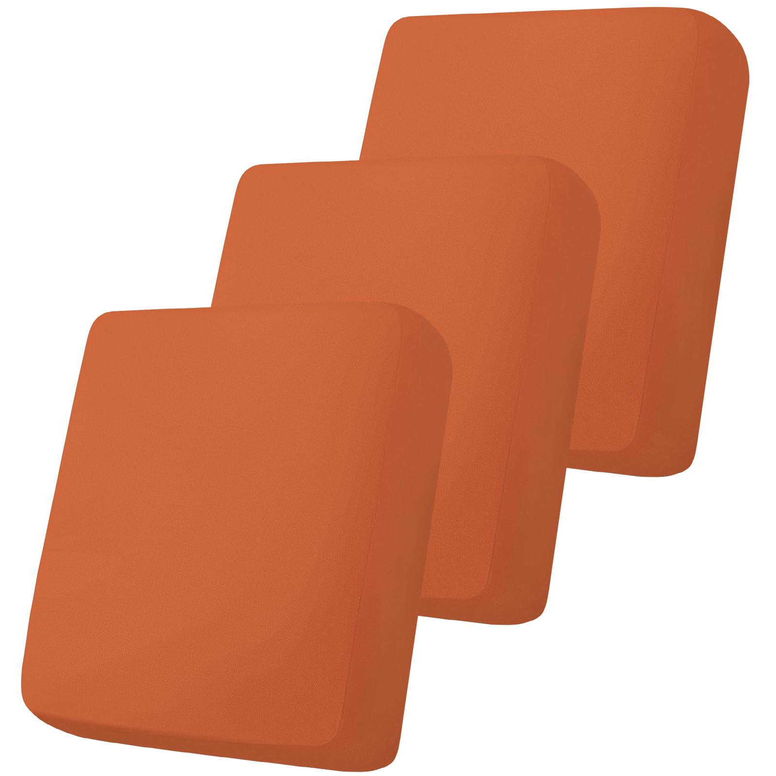 Photo 1 of * only one single cushion *Smiry Printed Couch Cushion Covers, Stretch Soft Couch Covers for Sofa, Washable Non-Slip Sofa Slipcover Furniture Protector for Indoor and Outdoor (3 Pack, Rust)