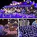 YAKEXI 200 LED Solar Christmas Lights, 72 ft Halloween String Lights Waterproof Outdoor Fairy Lights for Xmas, Home, Wedding, Patio, Lawn, Garden, Porch, Party and Holiday Decorations (Purple)