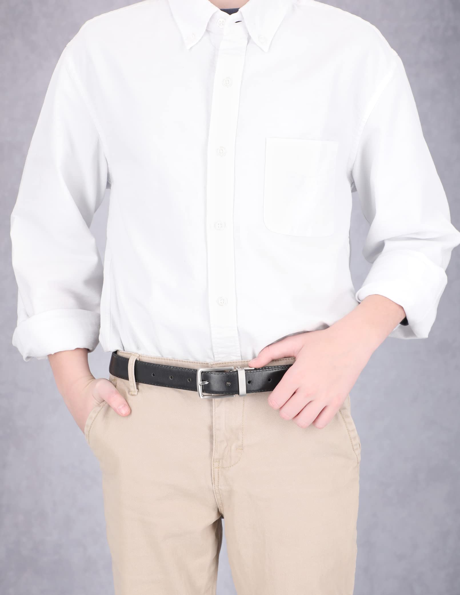 Steve Madden Boys' Big Reversible Belt for Kids