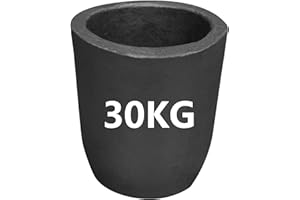 LSMIITTH 66lbs/30KG Clay Graphite Crucible for Metal Melting Casting Crucible Refining Aluminum Silver Copper Brass Gold - #30 Crucible