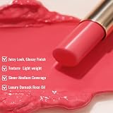 Oulac Watermelon Pink Lipstick Moisture Shine Hydrating Lip Color view 4