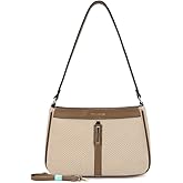 Women Shoulder Bag Hobo Crossbody Purses Mini Handbag with Dual Straps & Multi-Zipper Pockets for Organization
