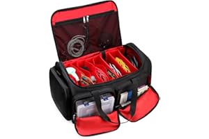 Gatycallaty Cable Bag Music Dj Band Equipment Cable Bag Music Dj Band Equipment High Capacity Gig Band Cable File Bag High Capacity Gig Band Cable File Bag (Red)