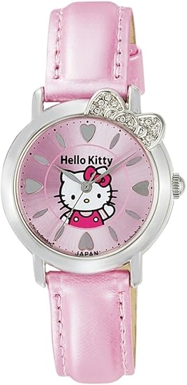 Amazon シチズン Q Q 腕時計 アナログ ハローキティ 防水 革ベルト 日本製 0001n003 レディース ピンク レディース腕時計 腕時計 通販