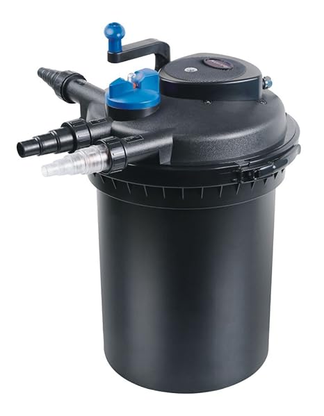 Aquaristikwelt24 CPF 10000 Bio Druckteichfilter 12000l Teichfilter Bachlauf inkl.11 Watt UVC Klärer Druckfilter Bachlauf UVC 