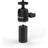 GRIFITI Nootle Paint Pole Adaptor 3/4-5 to 1/4-20 and Mini Ball Head Turns Painters Extension Poles into Camera Video Photo Mic Booms Adapter Painter's Adapters Extensioncamera Tripod Attachment