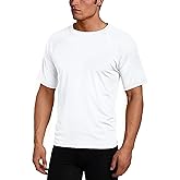 Kanu Surf Mens Short Sleeve UPF 50 Swim Shirt Rash Guard Sun Shirt (Regular & Extended Sizes)