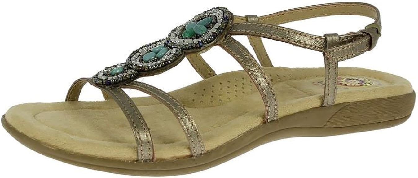 Amazon.com | Earth Spirit Women's Sandals Florida Platinum | Sandals