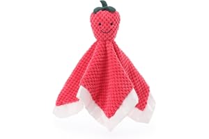 Apricot Lamb Stuffed Animals Strawberry Security Blanket Infant Nursery Character Blanket Luxury Snuggler Plush Baby Lovey (S