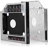 DiGiYes&reg; 12.7mm/0.5in Universal Second SATA HDD Hard Drive Caddy Module Adapter for Lenovo Thinkpad T520 W520