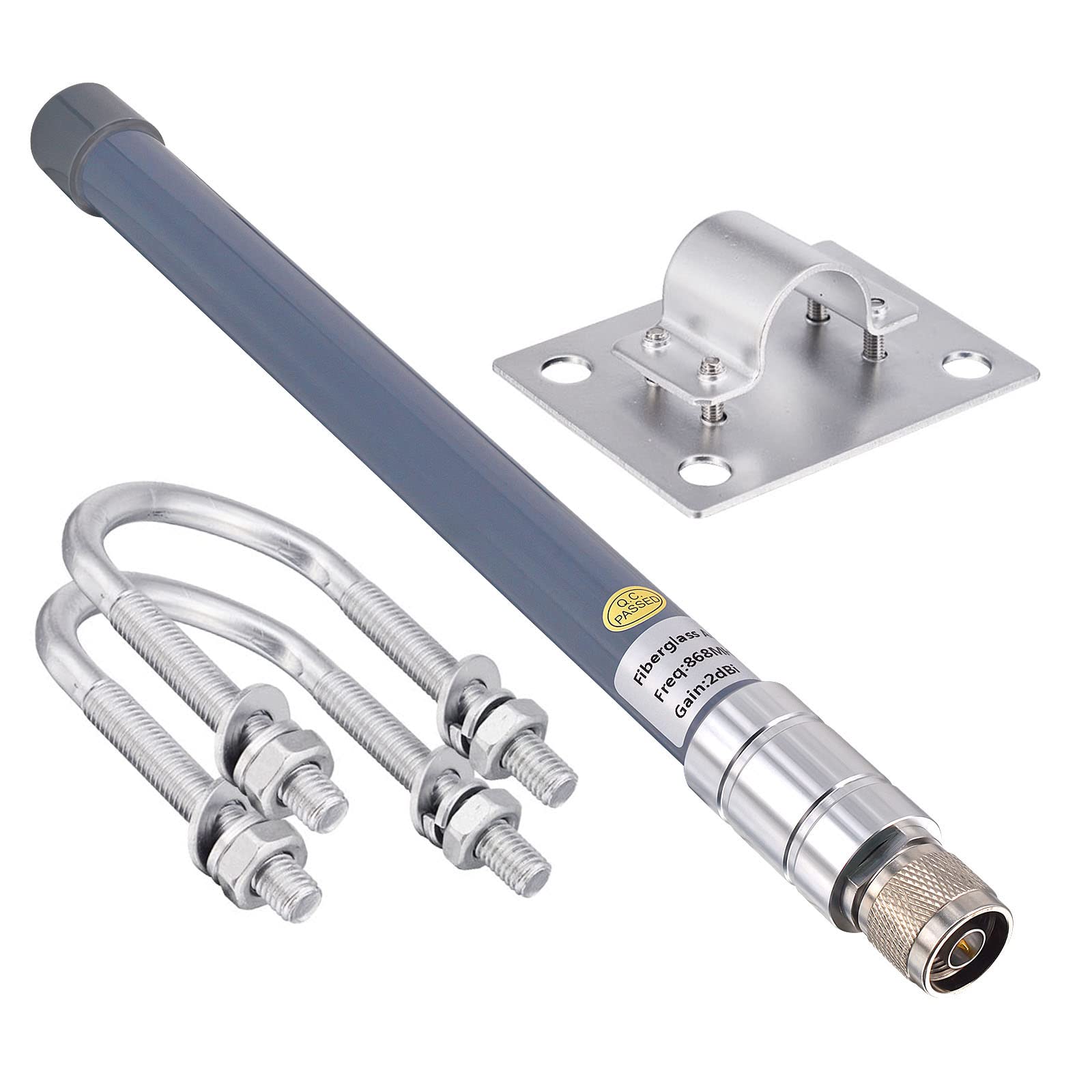 YILIANDUO 868MHz LoRa Antenna 3dBi Outdoor Fiberglass Aerial Omni-Directional Antenna with N-type Male plug for HNT helium Network Devices Bobcat Hotspots