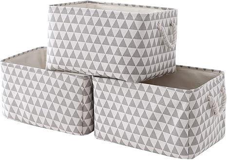 Amazon 布製収納バスケット 長方形バスケット 棚用布製バスケット おもちゃ用装飾バスケット 空のギフトバスケット 巾着式布バスケット 収納用 バスケット かご バスケット オンライン通販