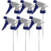 6Pcs Blue Spray Bottle Nozzle Heavy Duty 28/400 Spray Bottle Tops Trigger Sprayer Replacement Fit for Standard 8oz/16oz Bottle
