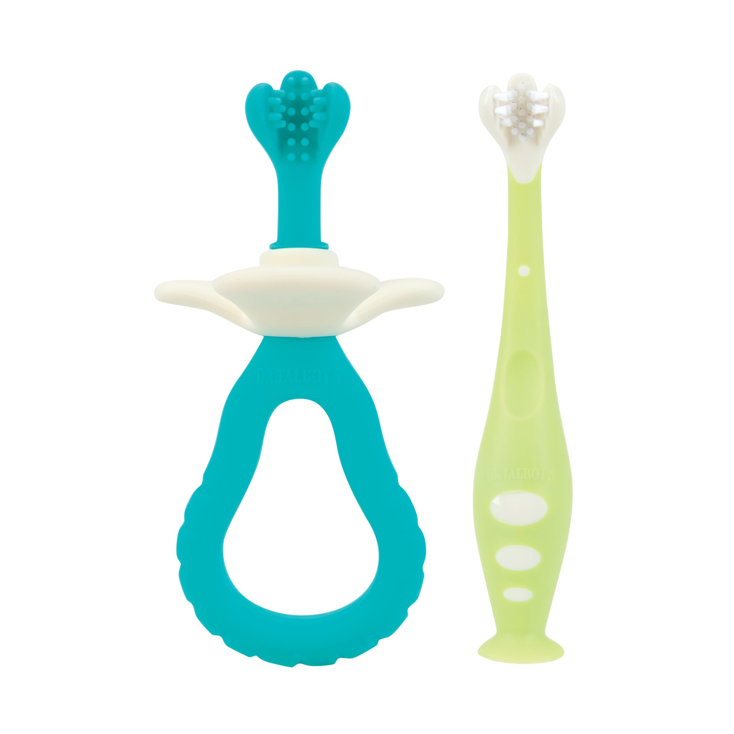 Dr. Talbot's 2 Piece Baby Toothbrush Training Set, 6+M, BPA Free