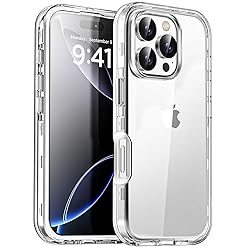 AICase for iPhone 16 Pro Clear Case(6.3"),Heavy