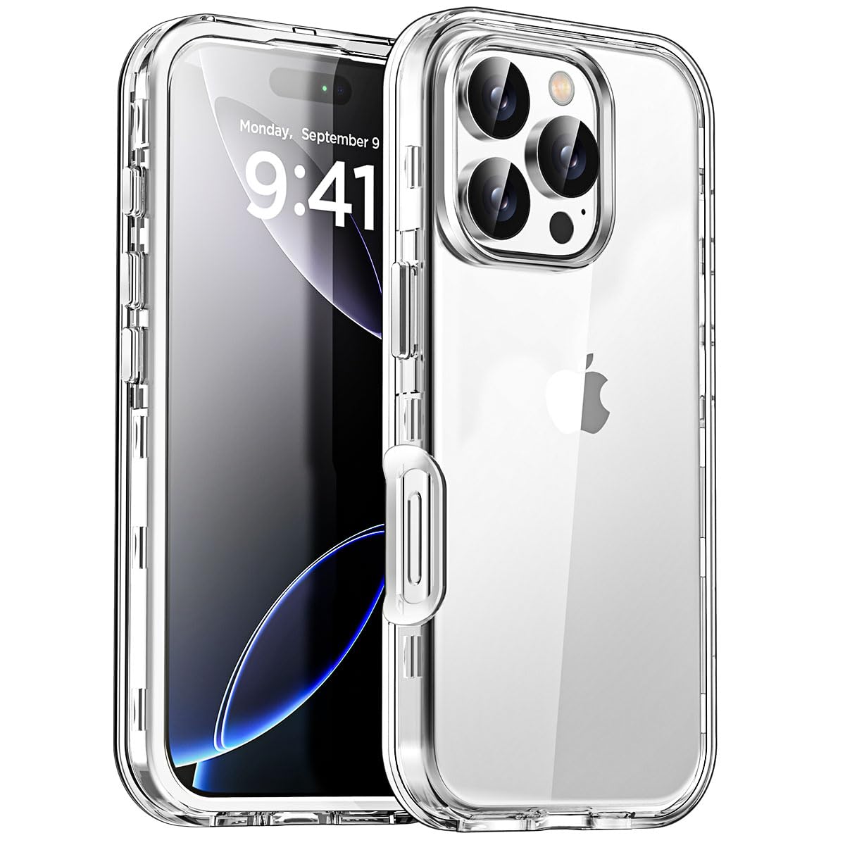 AICase for iPhone 16 Pro Clear Case(6.3"),Heavy