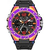 CdyBox Men Tactical Watch Waterproof Military Sport Work Digital Analog Wrist Multi Electronic Watch