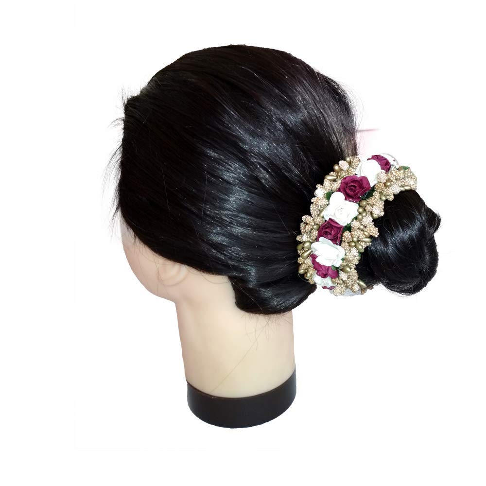 Buy Pearl Art Artificial Gajra For Hair Bun Women Hair Accessories