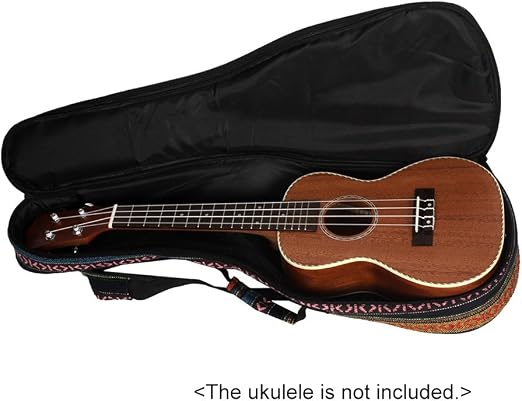 Amazon.com: Ammoon 23 inch ukelele ukelele bolsa mochila funda 6 mm.  acolchado de algodón para ukeleles de concierto: Musical Instruments