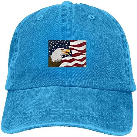 Zxm Eagle Flag Cap Summer Printed Adjustable Style Personalized Casual Plain Hats Cowboys Adult Baseball Cap For Men & Women