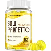 Jovariquethor Saw Palmetto for Women - DHT Blocker Hair Growth Supplement - 500mg Potent Saw Palmetto Gummies for Hair, Skin, Nails, Urinary Wellness - Mango-Pineapple Flavor - 60 Gummies