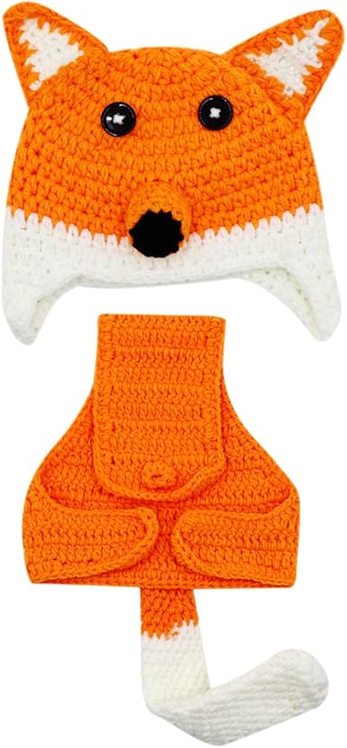 knitted fox hat