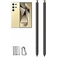 2 Pcs Galaxy S24 Ultra Pen Replacement for Samsung Galaxy S24 Ultra 5G Touch Stylus Pen, Galaxy S24 S Pen Without Bluetooth Replacement Tips/Nibs (Yellow)