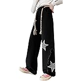 Happy Cherry Baggy Jeans for Girls Ripped Wide Leg Denim Cargo Pants Y2k Kids Cute Aesthetic Clothes Size 5-15 Years