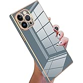 KANGHAR Case Compatible with iPhone 14 Pro Max Luxury Cute Plating Electroplated Design Cute Case Full-Body Anti-Scratch Shockproof Bumper Slim Cover