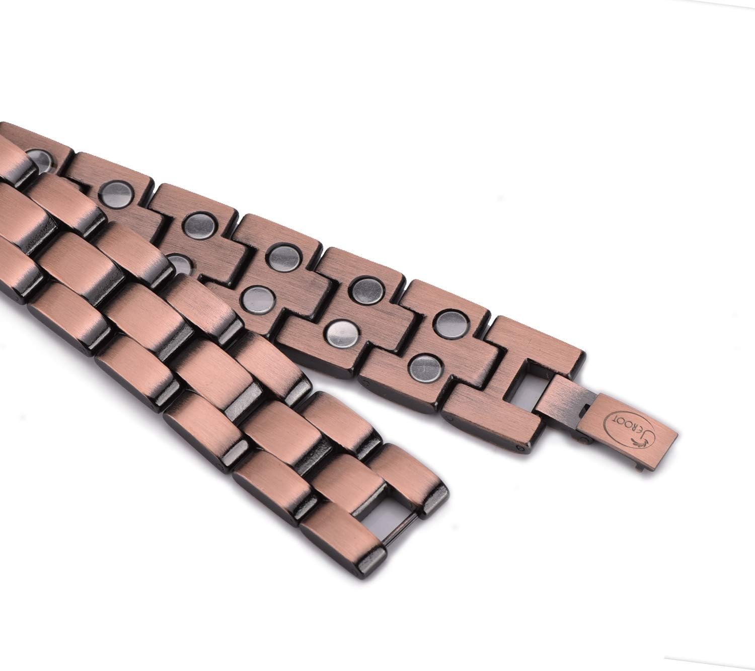 JEROOT TECH Copper Magnetic Therapy Bracelet for Carpal Tunnel and Arthritis Relief: Health & Personal Care