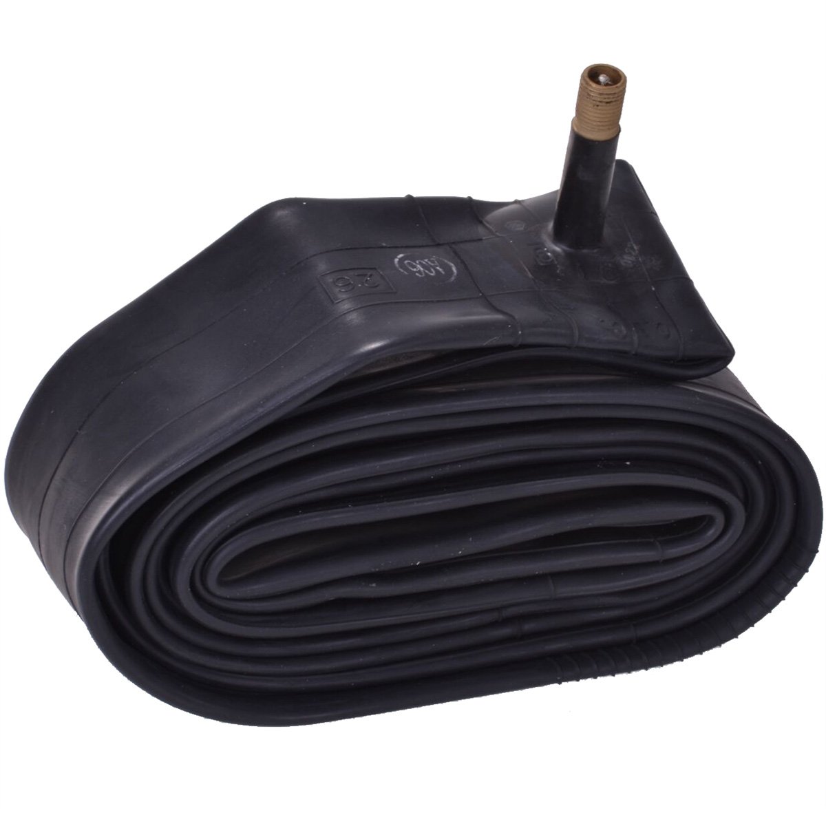 Filmer Unisex Adult Bicycle tube Bicycle Tube 26x1, 75/2, 125 - black, One size
