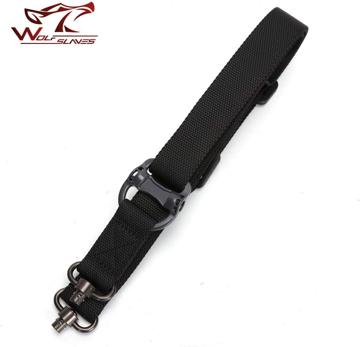 wolfslaves Military Tactical Safety Two Points Outdoor Belt QD Series Sling Adjustable Strap 1.25" Rifle Sling Quick Release