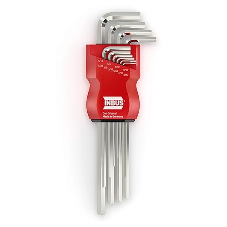 INBUS® 70358 Inbusschlüssel Set 10tlg. Zoll 0.05-5/16' XL I Made in Germany