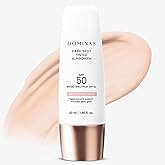 DOMINAS Dark Spot Tinted Sunscreen SPF 50 - Broad Spectrum UV Defense & Tone Correction with Panthenol, Lightweight, Non-Sticky, Hydrating Formula, Soothing & Glow, Korean Skincare, 1.69 fl oz