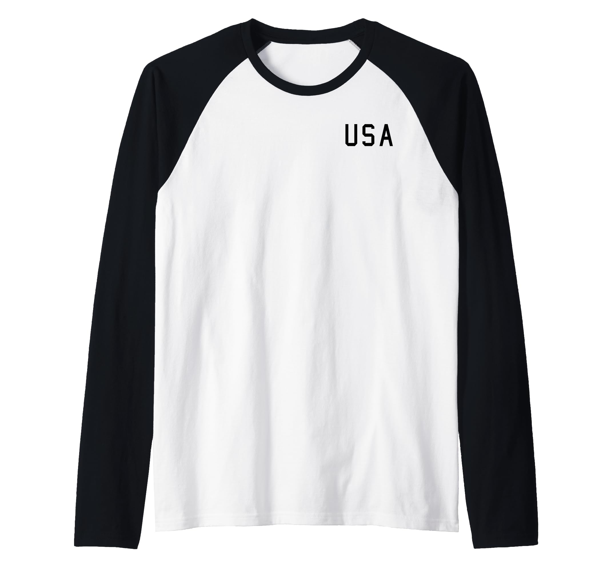 Trendy USA Pocket Logo Raglan Baseball Tee
